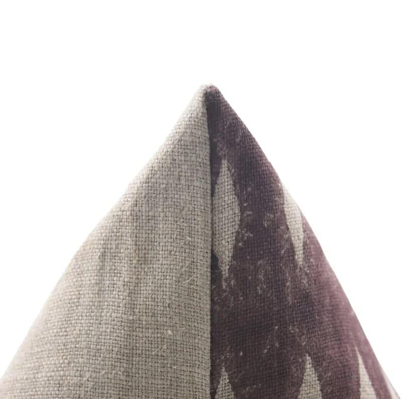 Handmade Brown Linen Pillow Cover - Omji