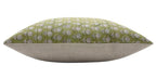 Indian Green Floral Linen Pillow Cover - Pankhudi