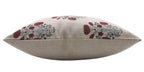Block Print Brown Floral Throw Cover - Swadesh