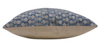 Blue Floral Handblock Pillow Cover - Tulsi Buti