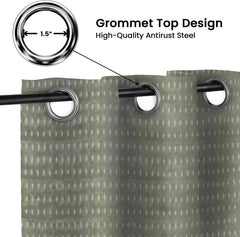 Handmade Floral Blackout Grommet Curtains - Omgi