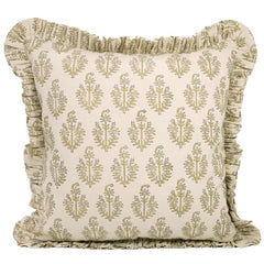 Handmade Duck Canvas Frill Pillow Cover - Neelgagan