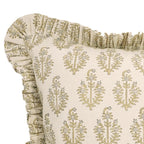 Handmade Duck Canvas Frill Pillow Cover - Neelgagan