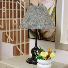 Handblock Neelgagan Linen Adjustable Lampshade