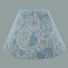 Handblock Neelgagan Linen Adjustable Lampshade