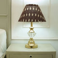 Handmade Brown Floral Linen Lampshades - Omji