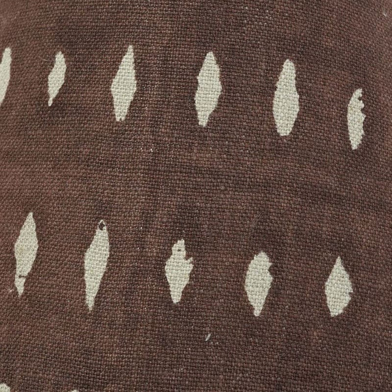 Handmade Brown Floral Linen Lampshades - Omji