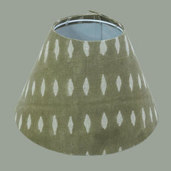 Indian Print Omji Lampshades in Thick Linen