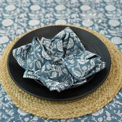 Indian Shilong Floral Dining Table Cover