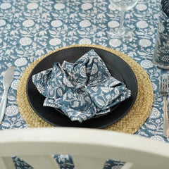 Indian Shilong Floral Dining Table Cover