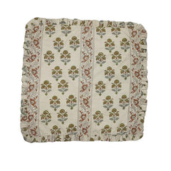 Block Print Linen Frill Napkin Traffic Light