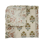 Block Print Linen Frill Napkin Traffic Light