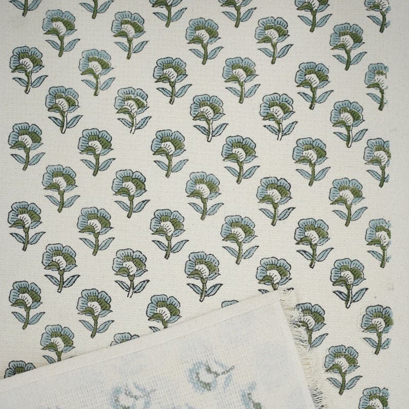 Handmade Green Waffle Mini Towels - Rohini