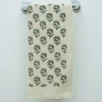 Handmade Green Waffle Mini Towels - Rohini