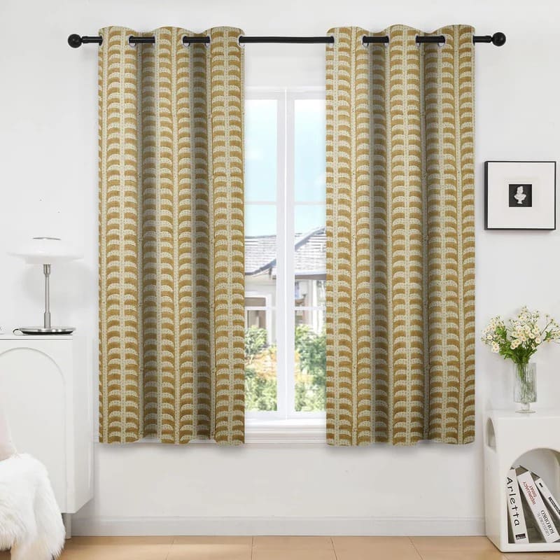 Handmade Garud Linen Ring Top Curtains