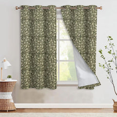 Indian Thick Linen Grommet Curtains - Pishta