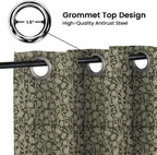 Indian Thick Linen Grommet Curtains - Pishta