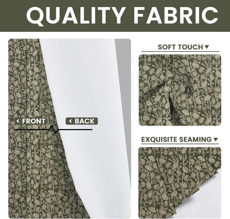 Indian Thick Linen Grommet Curtains - Pishta