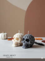 Floral Skull Candle | Gothic Soy Wax-0