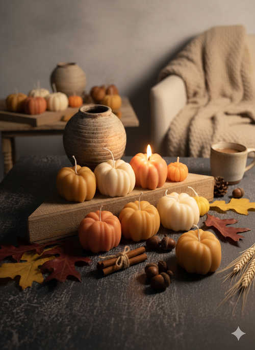 Autumn Pumpkin Candle | Hand-Poured Soy Wax-1