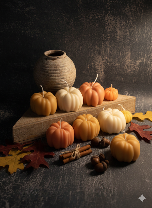 Autumn Pumpkin Candle | Hand-Poured Soy Wax-0