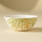 Handmade Ceramic Teacup with Green Leaf Design – 85ml Traditional Chinese Tea Cup-0
