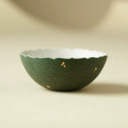 Handmade Green Ceramic Teacup with Scalloped Rim – 85ml Traditional Chinese Tea Cup-0