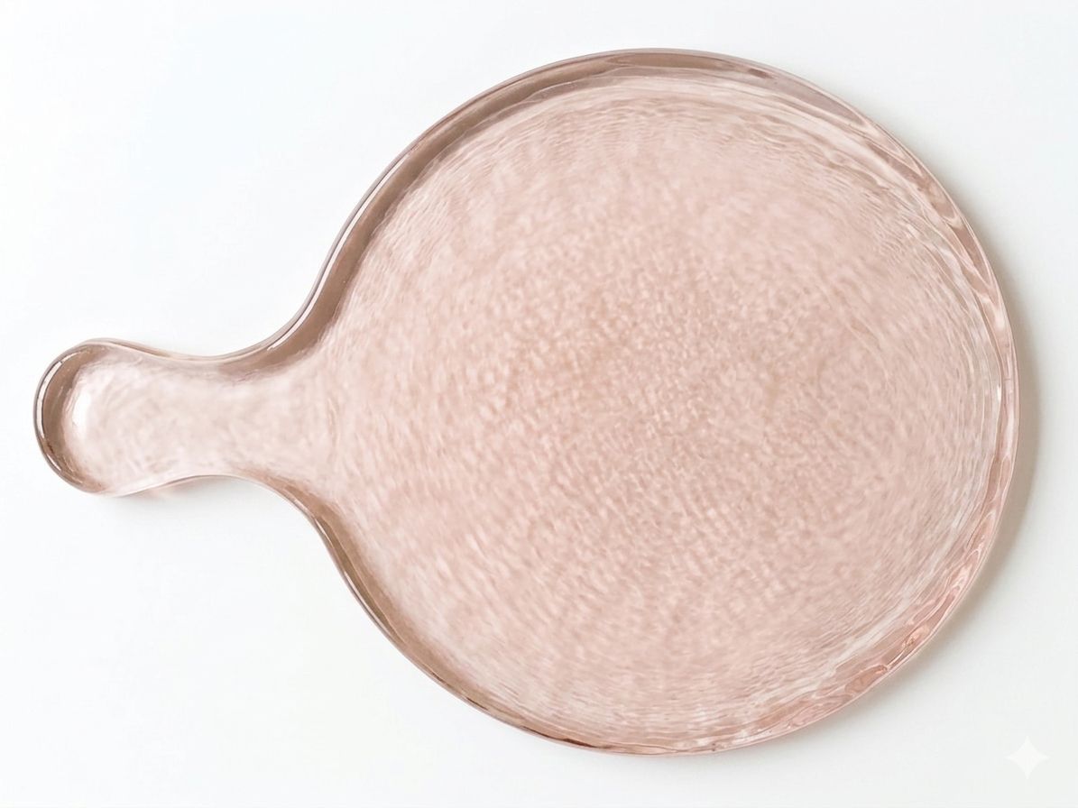 Hammered Glass Round Serving Boards-2