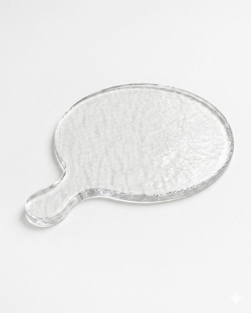 Hammered Glass Round Serving Boards-0
