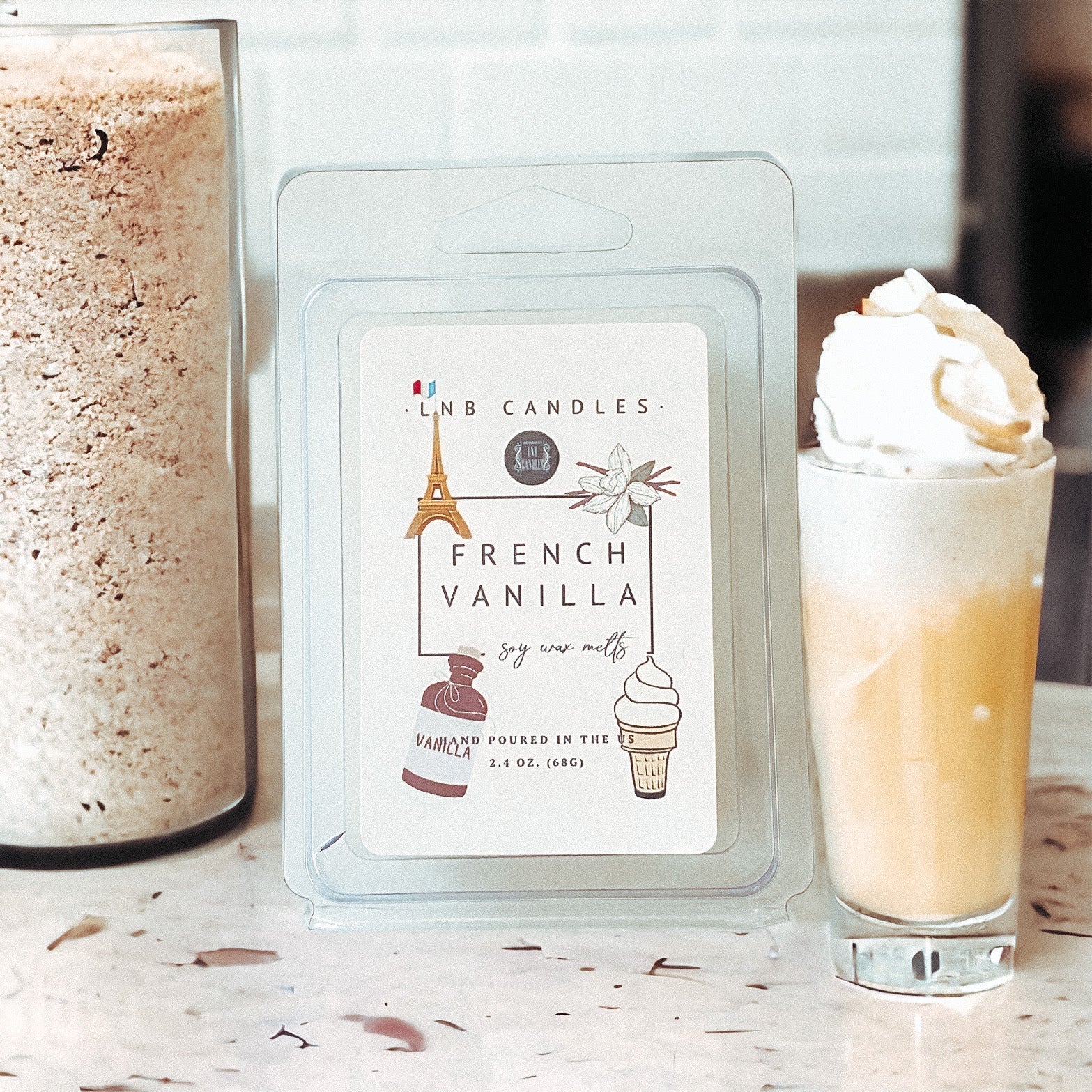 French Vanilla Soy Wax Melt Clean Ingredients Made In USA 3 PACK