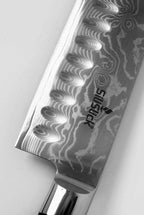 Damascus VG10 Steel Santoku Knife Classic Wave