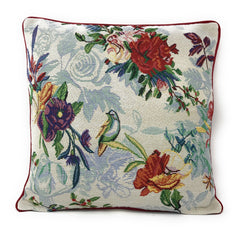 DaDa Bedding Elegant Tropical Paradise Birds Floral Tapestry Throw Pillow Covers 16" (18116)-4