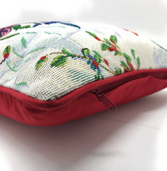 DaDa Bedding Elegant Tropical Paradise Birds Floral Tapestry Throw Pillow Covers 16" (18116)-1