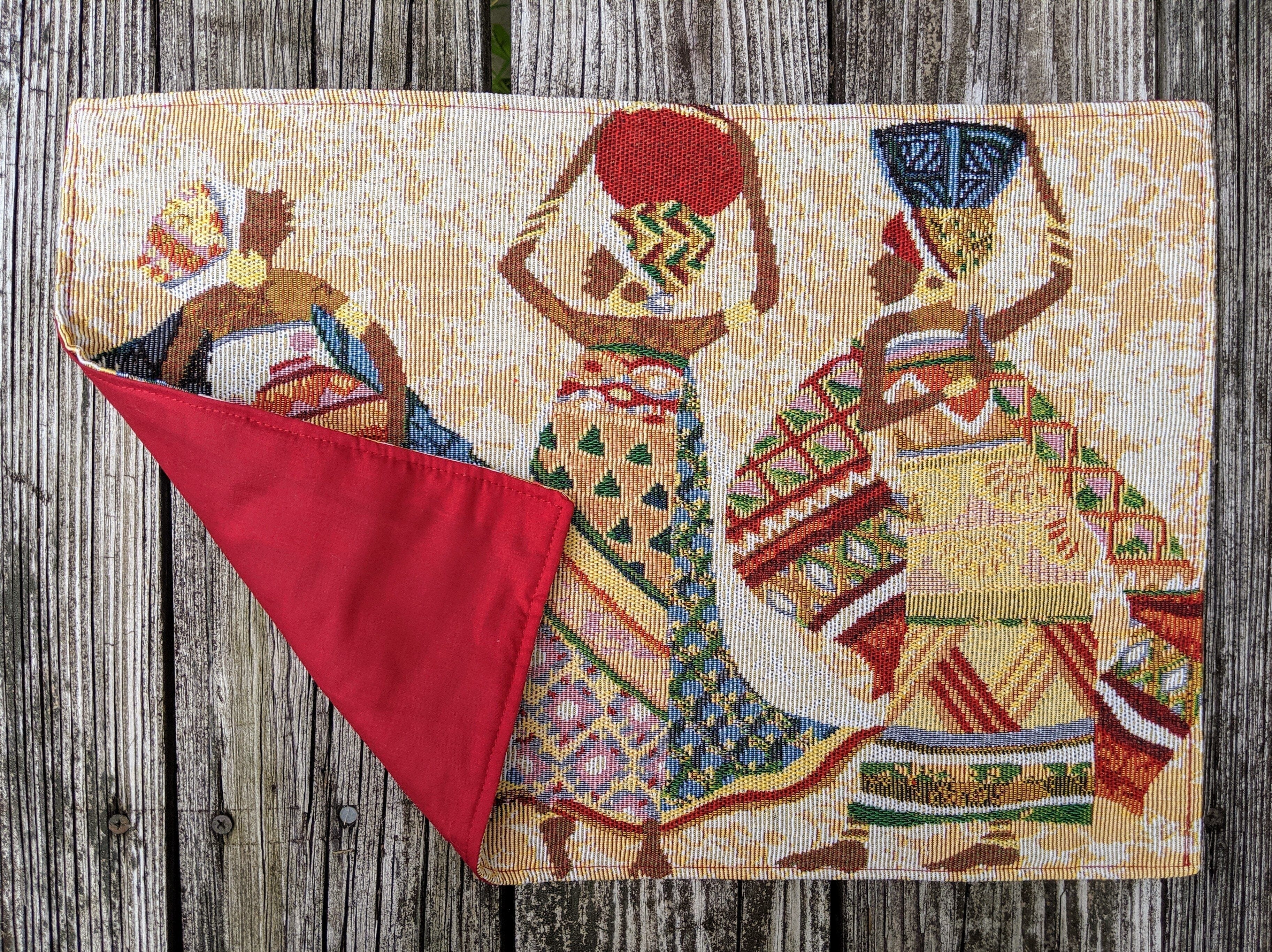 DaDa Bedding Set of 4-Pieces Dancing Women African Kwanzaa Tapestry Dining Table Placemats 13” x 19” (18117)-3