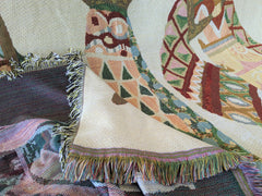 DaDa Bedding Elegant Tapestry Throw Blanket, Dancing Women African Dreams - 50” x 60” (7173)-4