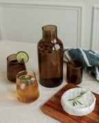 Handblown Hammered Glass Carafe-1