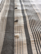 COTTON BLACK POM POM BEDSPREAD-2
