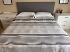 COTTON BLACK POM POM BEDSPREAD-1