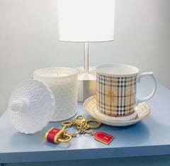 CUP OF TEA Luxury Candle White Tea Scent Calming Relaxing