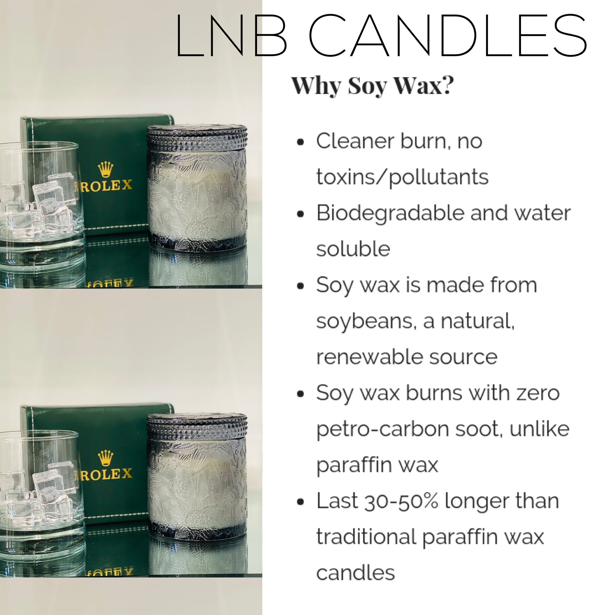 GUILT Luxury Candle Scent Inspired By Guilty