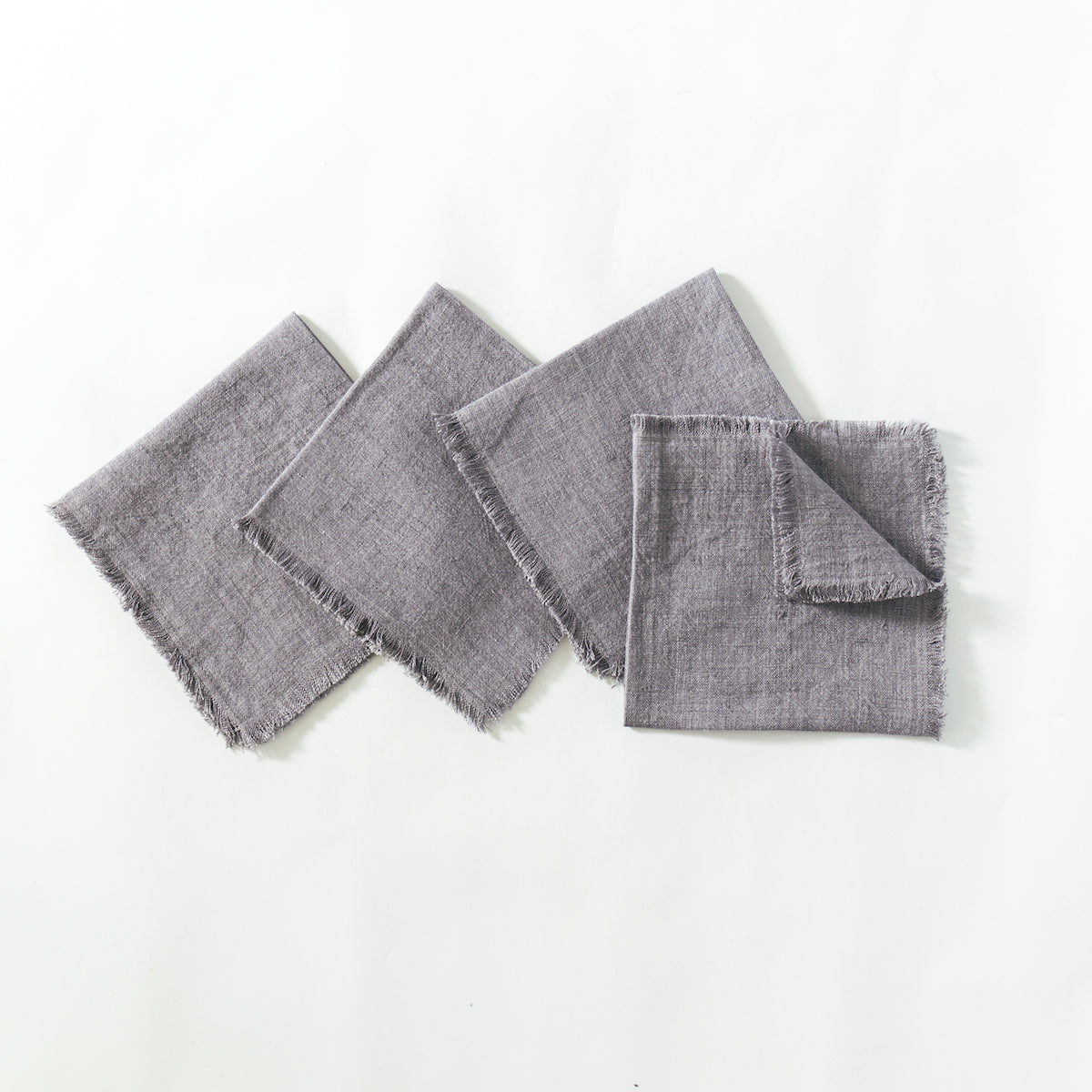 Stone Washed Linen Cocktail Napkin-0