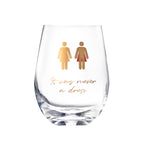 It Was Never a Dress, It Was Always a Cape Wine Glass-3