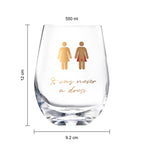 It Was Never a Dress, It Was Always a Cape Wine Glass-2