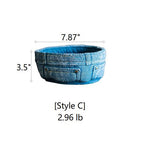 Pants for Plants Blue Jeans Cement Flower Pot (Shipping fees may apply)-6