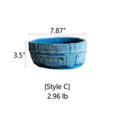 Pants for Plants Blue Jeans Cement Flower Pot (Shipping fees may apply)