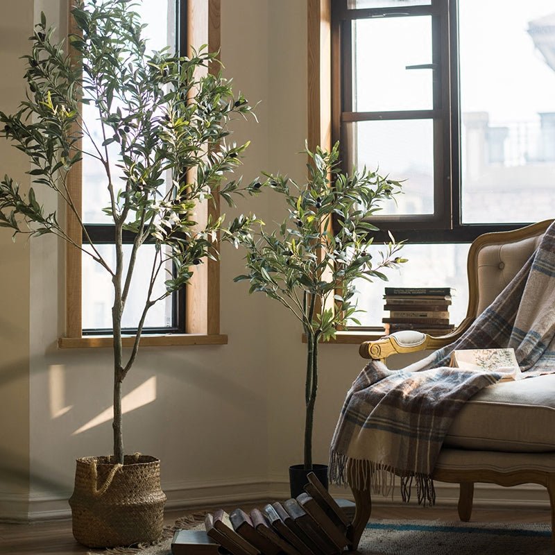 Faux Olive Tree In Pot-2