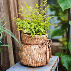 Ribbon Bag Style Concrete Garden Pot (Shipping fees may apply)-2