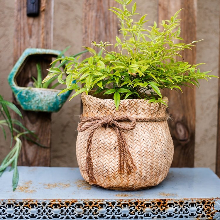 Ribbon Bag Style Concrete Garden Pot (Shipping fees may apply)-4