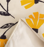 DaDa Bedding Yellow Fleur Floral Duvet Cover Set-3