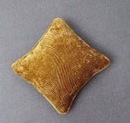 Tache Velvet Dreams Melted Gold Plush Waves Cushion Covers / Euro Sham (JHW-852Y)-1